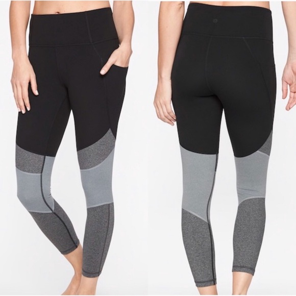 Athleta Pants - NWT Athleta Salutation Modblock 7/8 Leggings M